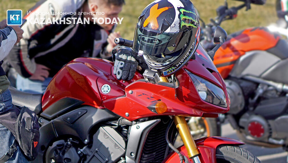 Алмаатинские байкеры провели благотворительную акцию в защиту животных. фото: Эрик Куватов