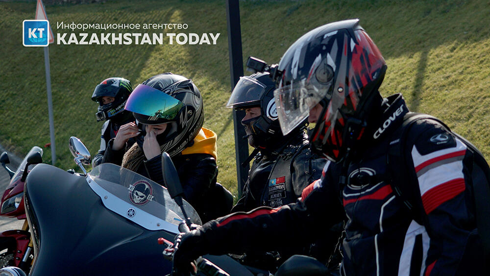 Алмаатинские байкеры провели благотворительную акцию в защиту животных. фото: Эрик Куватов