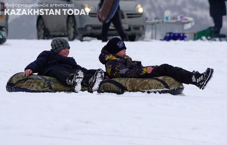 Winter skiing in the magnificent foothills of Almaty