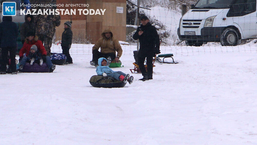 Winter skiing in the magnificent foothills of Almaty