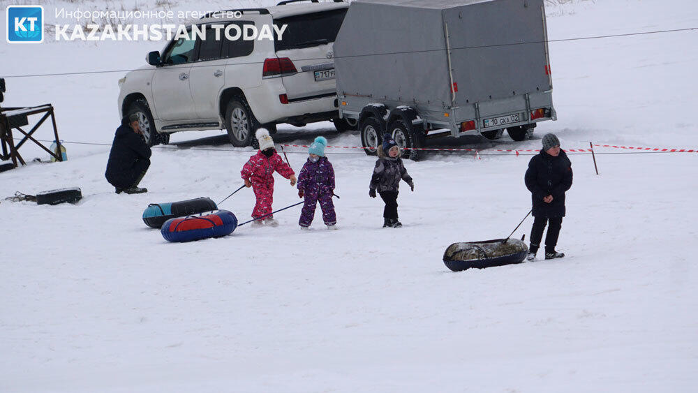 Winter skiing in the magnificent foothills of Almaty