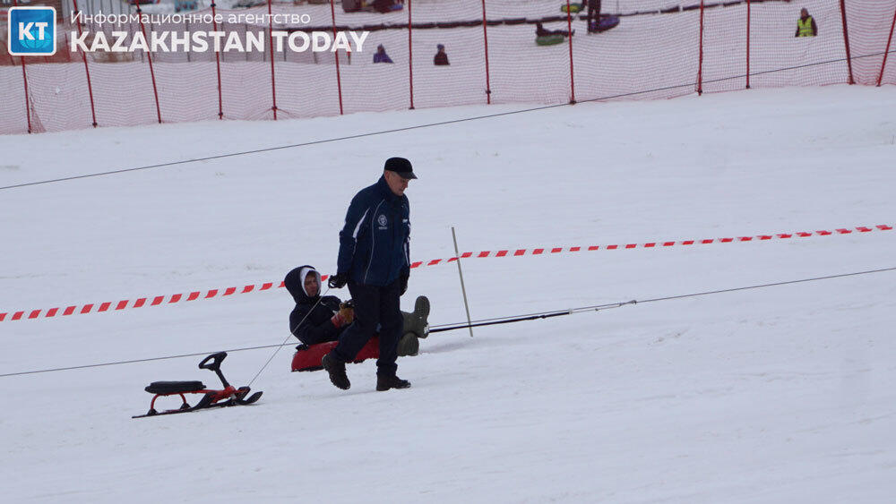 Winter skiing in the magnificent foothills of Almaty