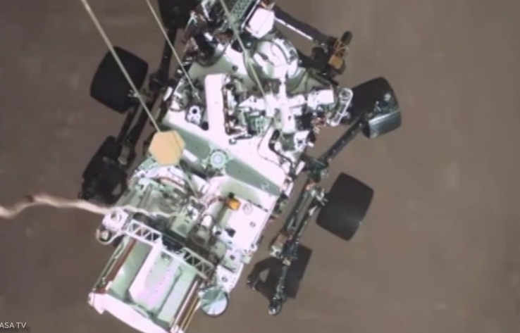 Приземление ровера Perseverance на Марс 