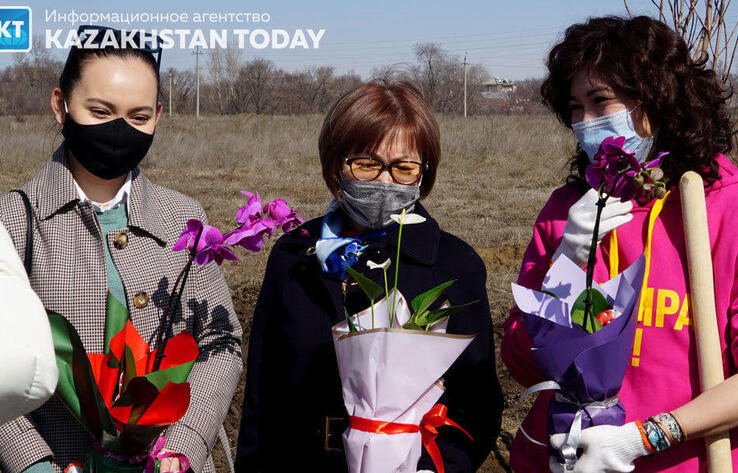 Planting trees to celebrate International Women's Day