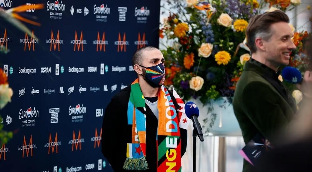 В Роттердаме прошла церемония открытия конкурса "Евровидение-2021". Фото: Торнике Кипиани, Грузия.