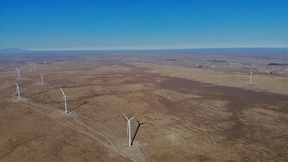 Казахстан совместно с Китаем запустил одну из крупнейших ветряных электростанций в Центральной Азии