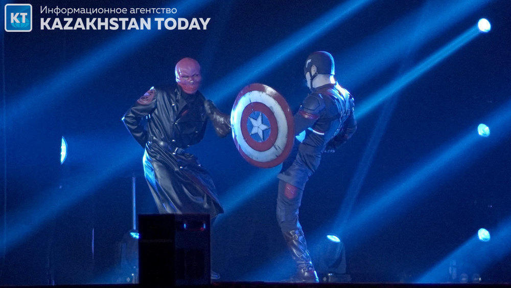 Алматыда Marvel киноэпопеясының желісі бойынша «Суперқаһармандар» спорттық-би шоуы өтті