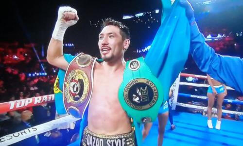 Казахстанский боксер-средневес одержал победу над экс-чемпионом мира