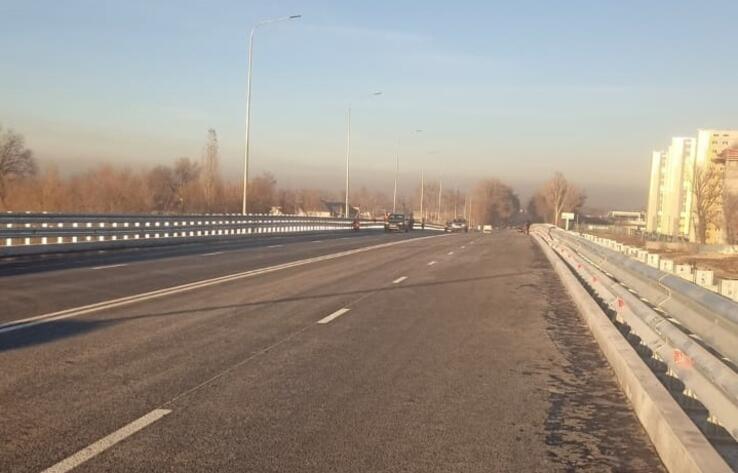В Алматы открыто движение по эстакаде транспортной развязки на Кульджинском тракте 