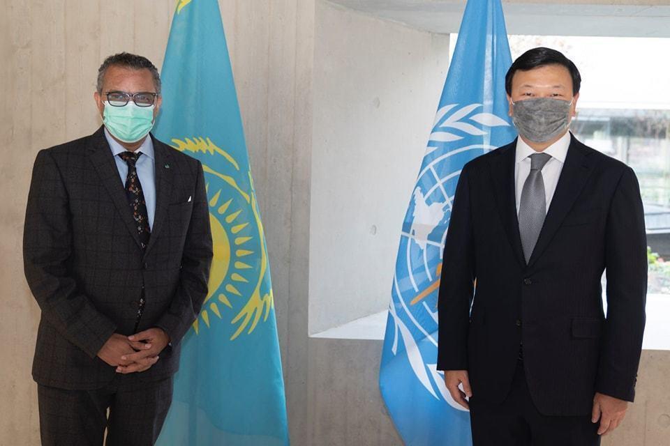 Цой ДДСҰ басшысына COVID-19-ға қарсы қазақстандық вакциналарды тіркеуді тездету туралы өтінішпен жүгінді