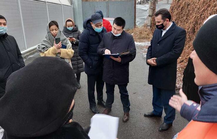 Стройка BI Group перекрыла улицу в Алматы