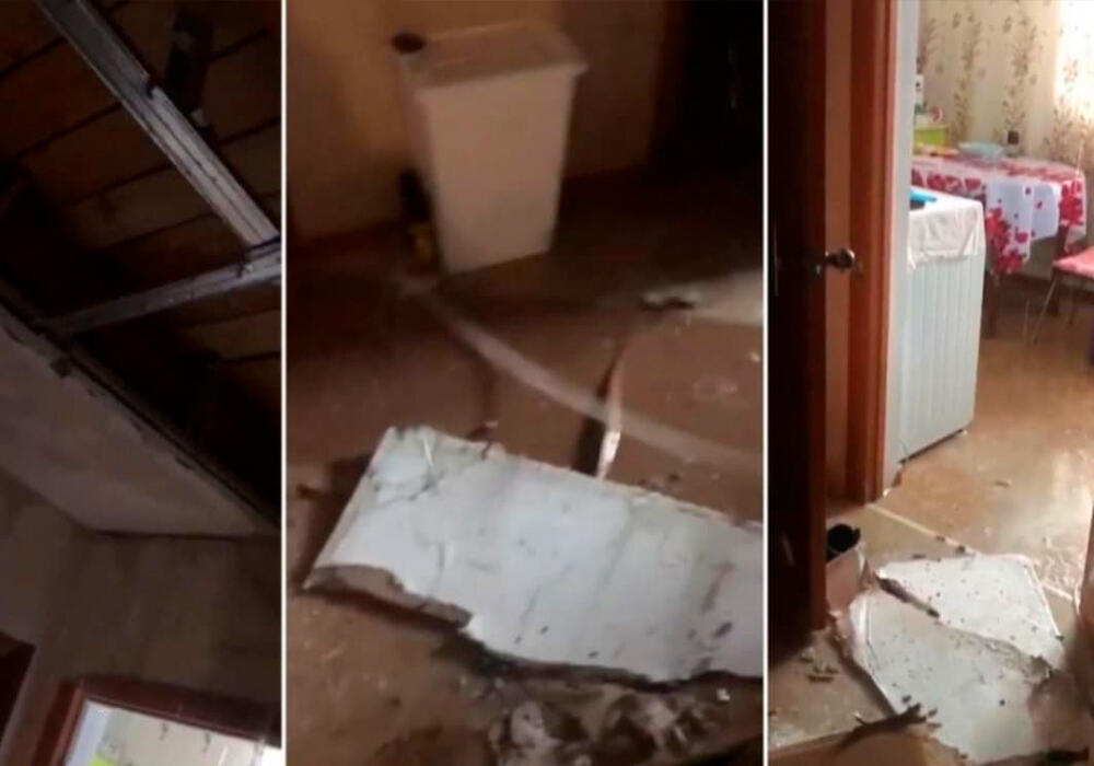 В одной из новостроек Усть-Каменогорска обрушился потолок в квартире