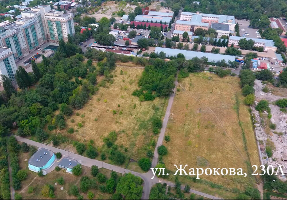 Часть парка Южного в Алматы может уйти под застройку. Фото: кадр из видео