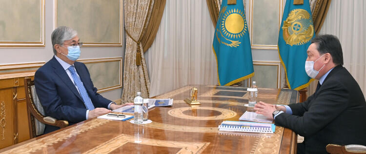 Мамин доложил Токаеву о социально-экономическом развитии страны