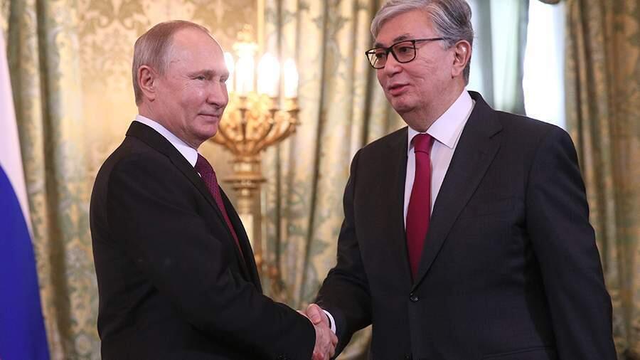 Президент России поздравил Токаева с Днем независимости