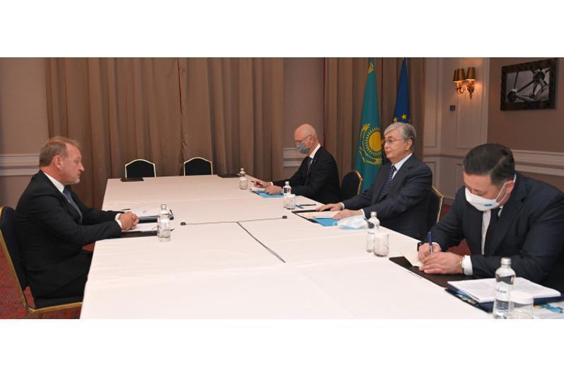 President Tokayev holds talks with leadership of European companies