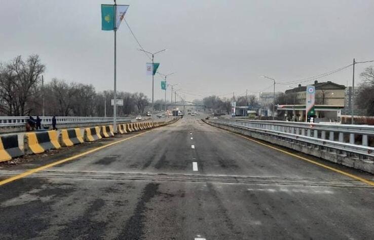 Открыто движение по главной магистральной эстакаде в районе рынка "Алтын Орда"