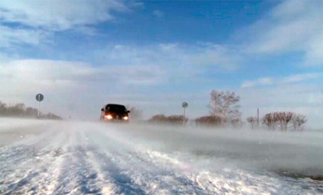 На трассе в Западном Казахстане введено ограничение движения