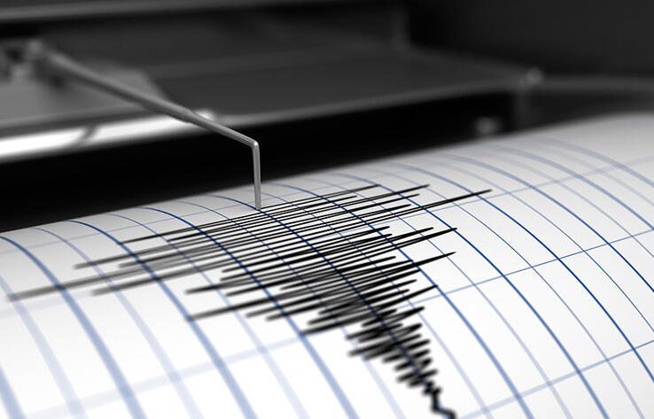 Землетрясение произошло в 427 километрах к востоку от Алматы