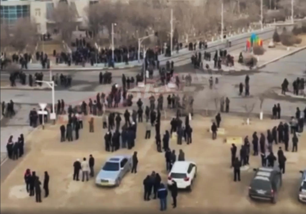 Тоқаев Үкіметке Жаңаөзендегі жағдайды шұғыл қарастыруды тапсырды. Сурет: бейнеден кадр