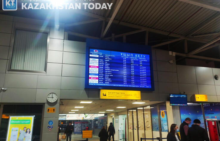 Аэропорт Алматы возобновил свою работу