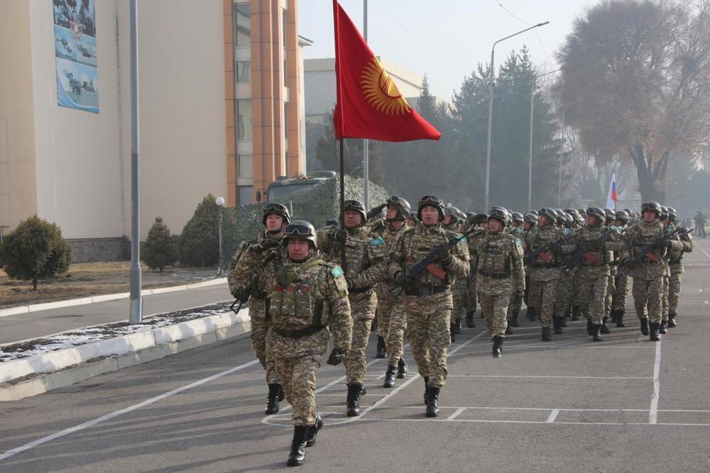 В Алматы проводили военнослужащих миротворческих сил ОДКБ 
