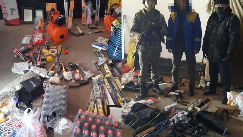В Алматы у мародеров изъяли товары домашнего обихода и арсенал оружия 