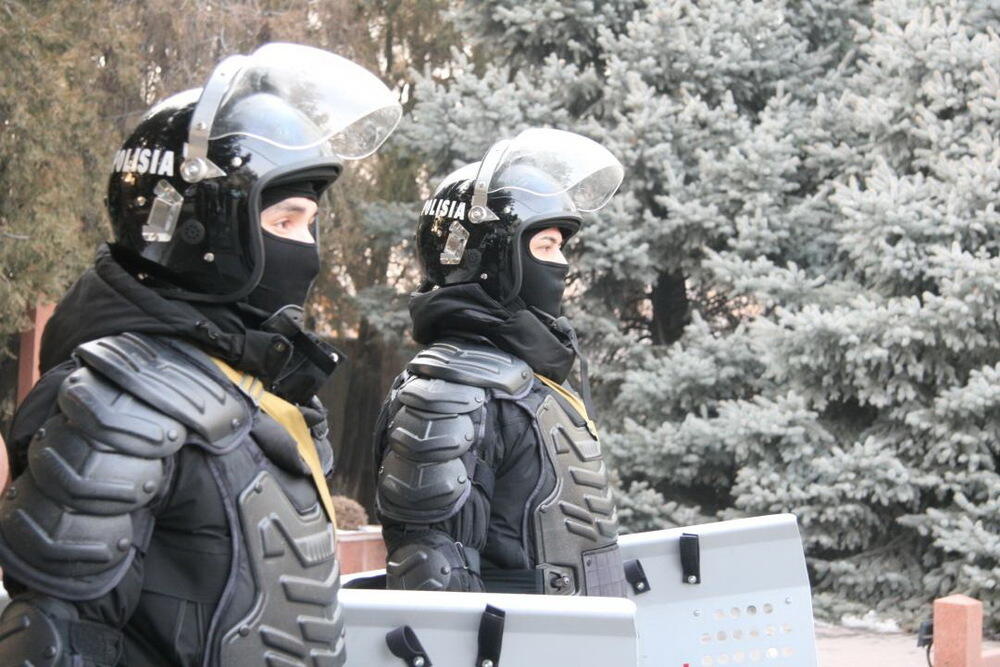 Аким Алматы встретился с полицейскими. Фото: пресс-служба акима Алматы