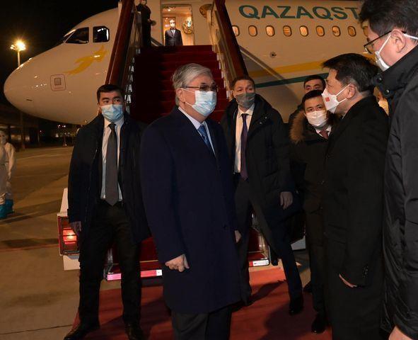 Kassym-Jomart Tokayev arrives in Beijing on working visit