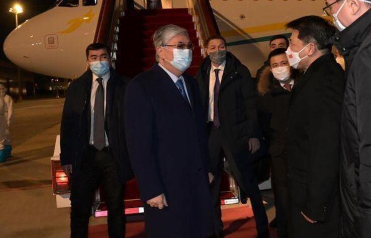 Kassym-Jomart Tokayev arrives in Beijing on working visit