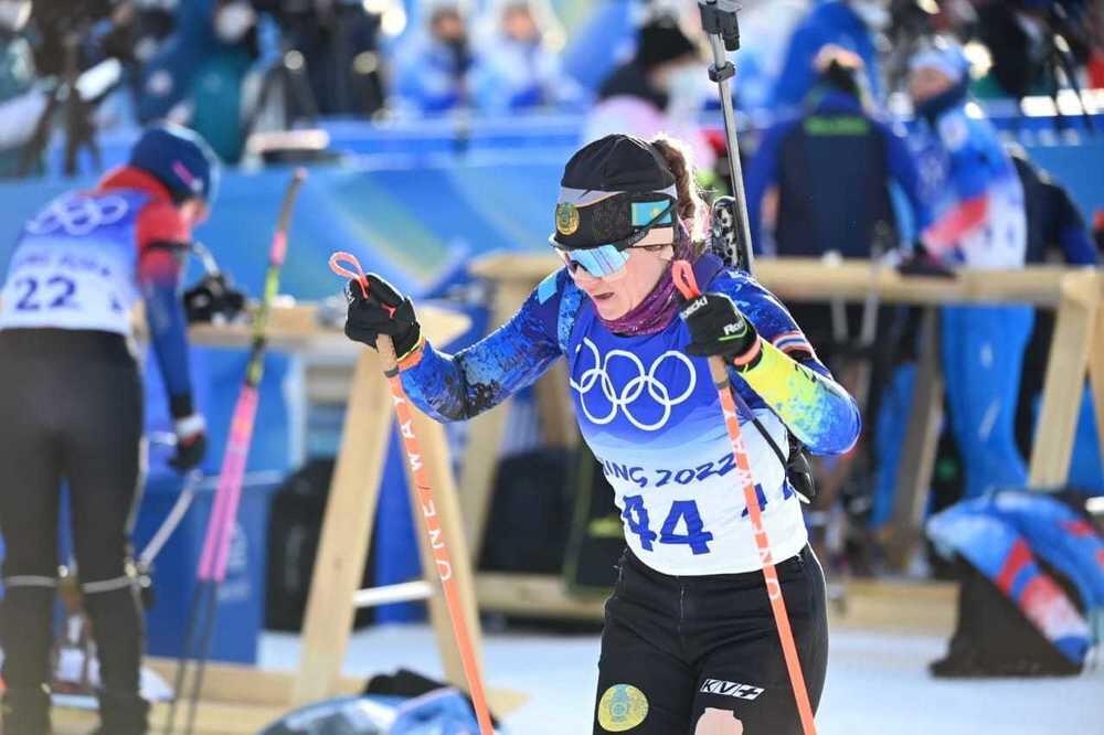 Kazakhstan's biathlete Galina Vishnevskaya-Sheporenko qualifies for Olympic pursuit