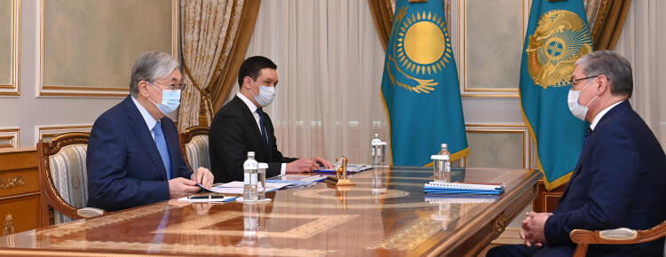 Токаев принял главу Минюста Мусина