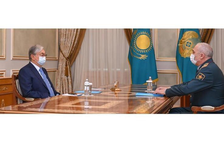 Kazakh Head of State receives Defense Minister