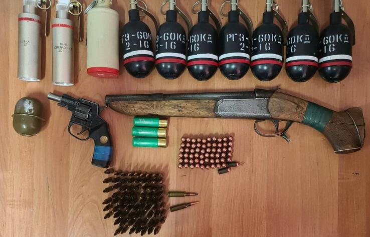 Арсенал оружия и гранаты нашли по дороге на Медеу 