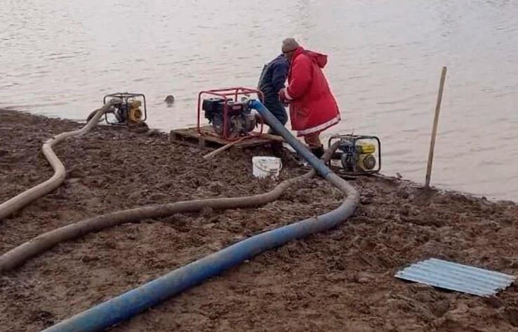 В Атырауской области затопило талыми водами два районных центра