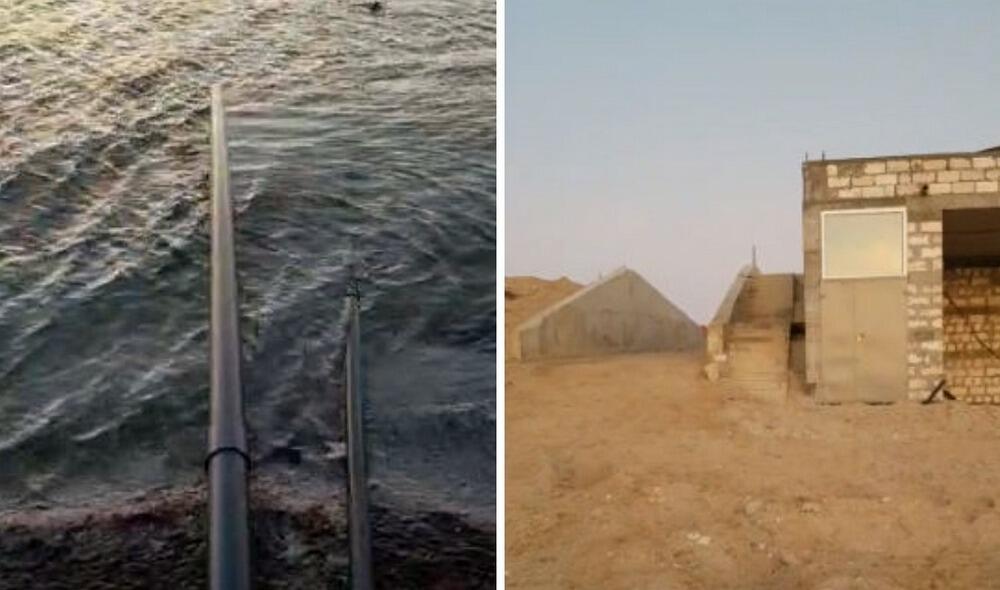 Сливные трубы в море обнаружены в районе баз отдыха близ Актау