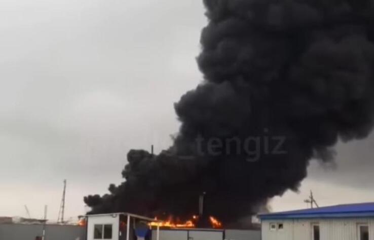 Теңіз вахталық кентінде ірі өрт сөндірілді