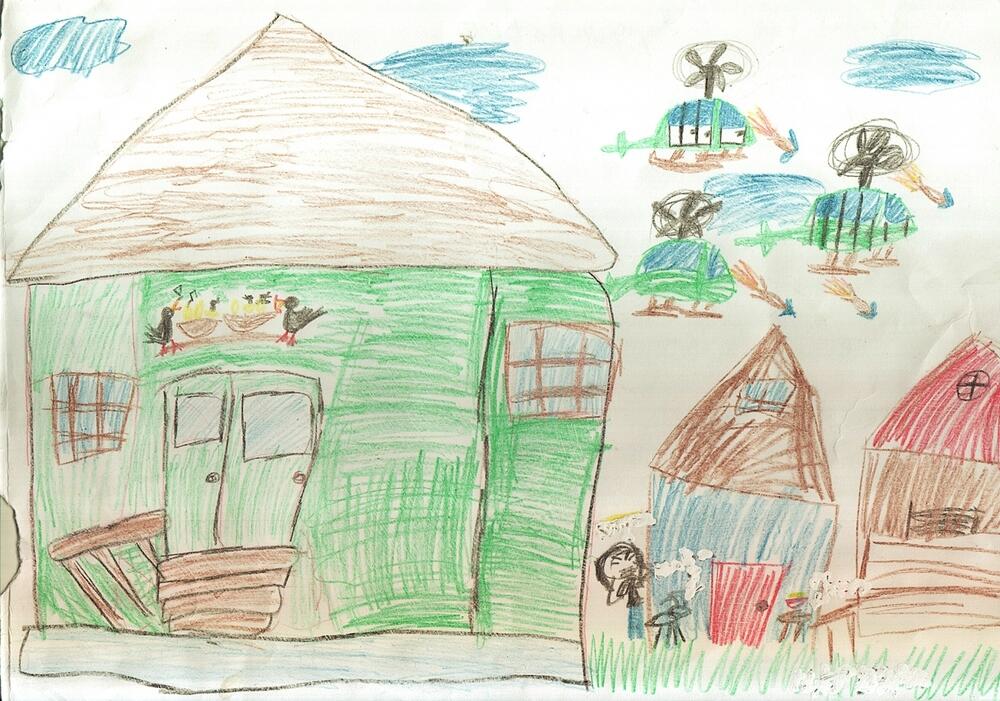 Мы должны помнить: рисунки детей Донбасса. Фото: ИА REGNUM/5 лет, Дружковка
