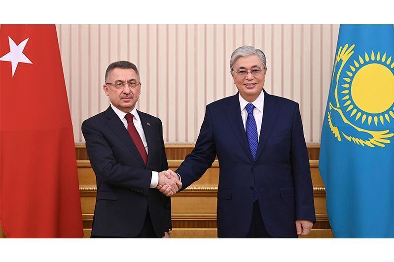 Kassym-Jomart Tokayev receives Vice President of Turkiye Fuat Oktay