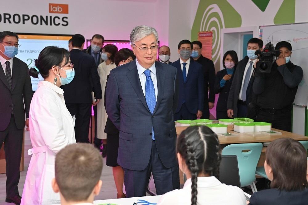 Тоқаев Алматыдағы Оқушылар сарайына барды