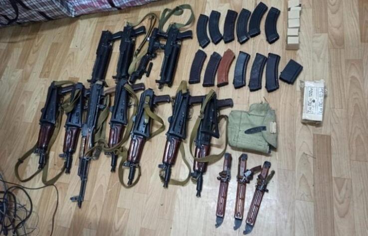 В Таразе с января обнаружено 8 схронов с оружием