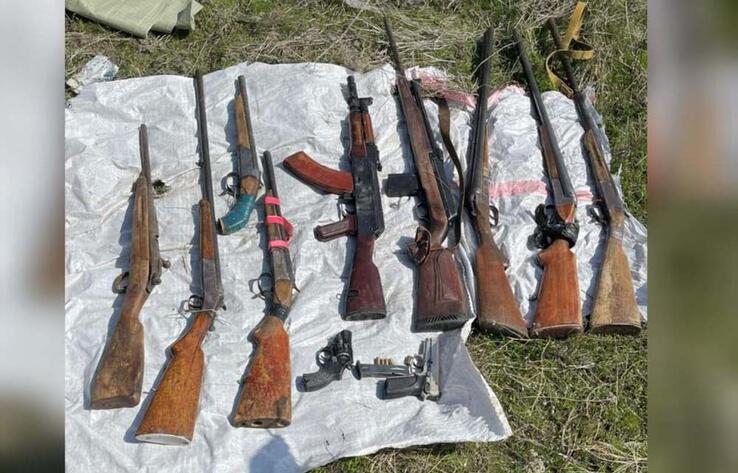 Алматинские полицейские обнаружили схроны из 78 единиц огнестрельного оружия