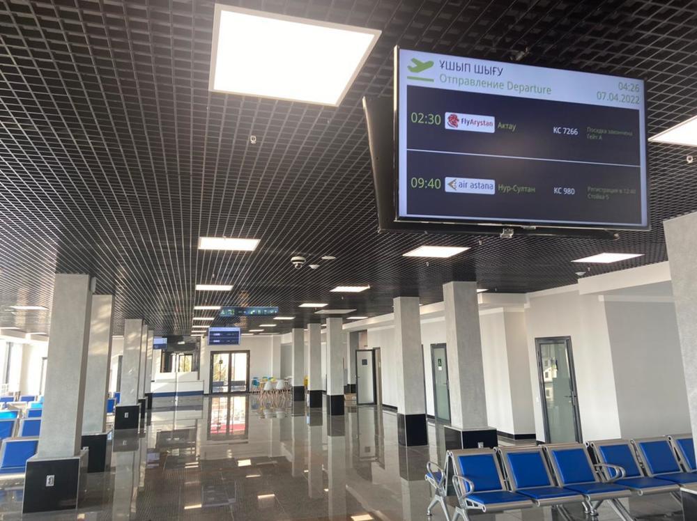 В Уральске запустили терминал Международного аэропорта имени Маншук Маметовой