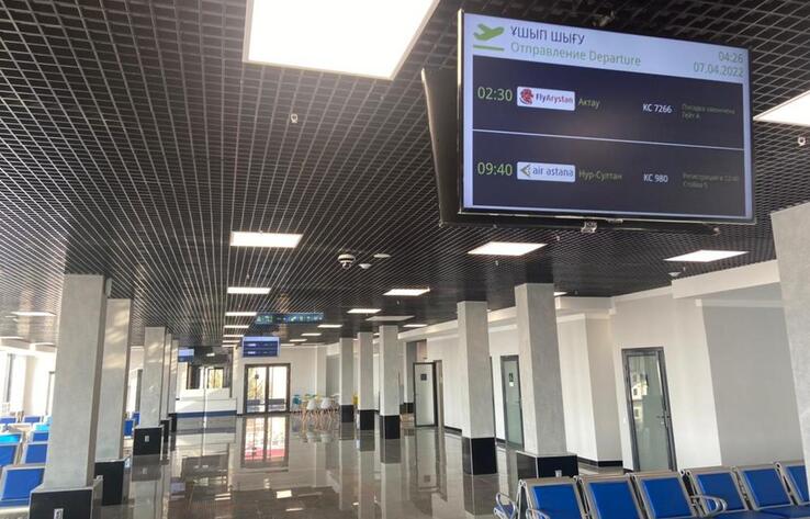 В Уральске запустили терминал Международного аэропорта имени Маншук Маметовой
