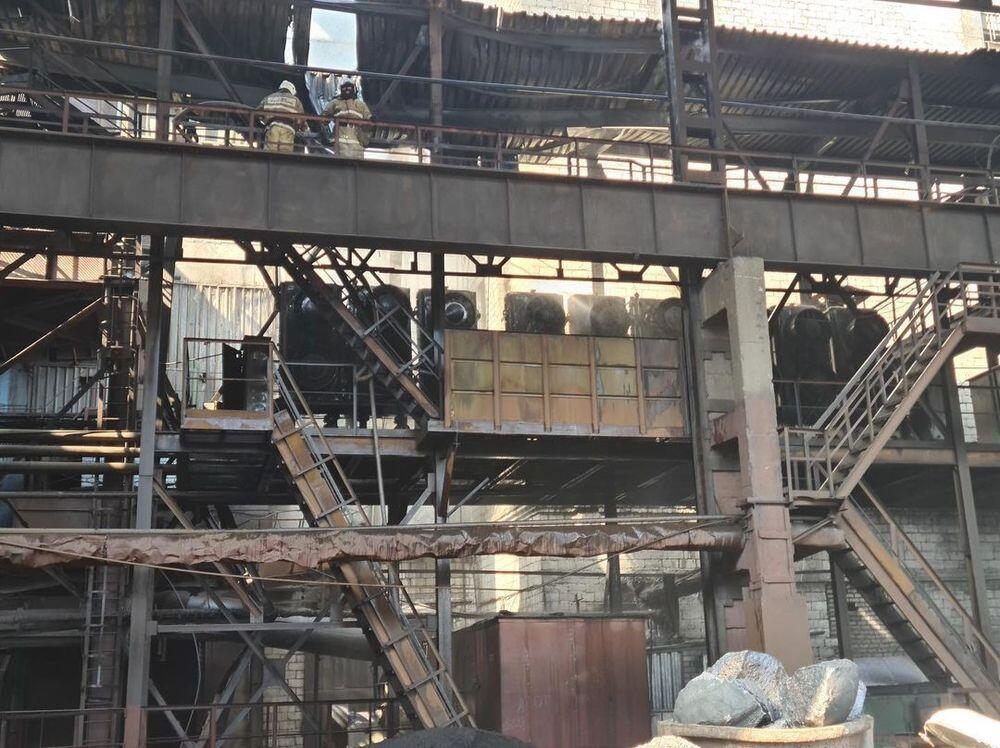 На ферросплавном заводе в Аксу произошел пожар. Фото: nstagram/pavlodar_tjd