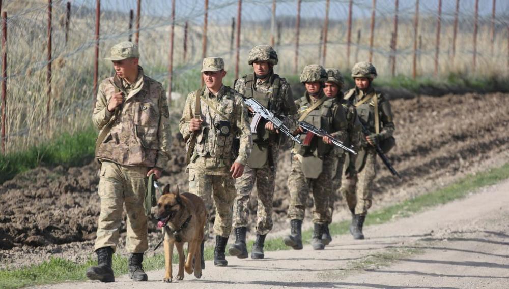 Подразделения ВС РК отработали вопросы по совместной охране госграницы . Фото: МО РК