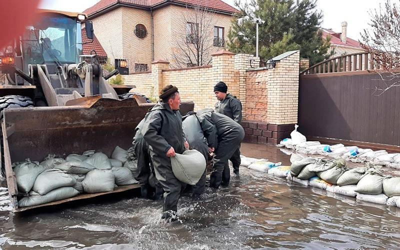 Kazakhstan Deal With Flood Consequences. Images | telegram/qr_tjm