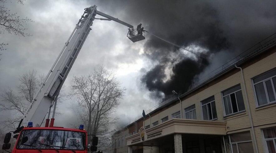 Пожар в школе Павлодара. Фото: instagram/pavlodar_tjd