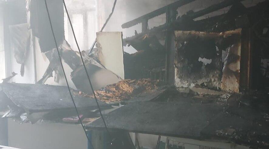Пожар в школе Павлодара. Фото: instagram/pavlodar_tjd