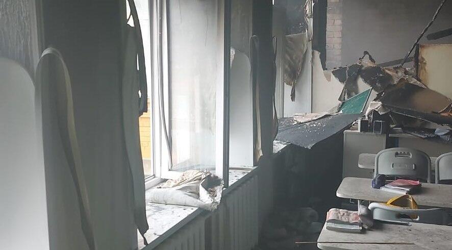 Fire In Pavlodar School. Images | instagram/pavlodar_tjd